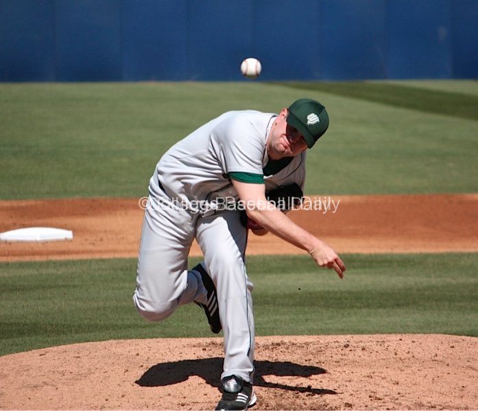 Blake Krahenbuhl throws a fastball