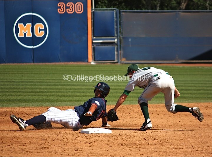 Carlos Lopez tries to avoid a tag.