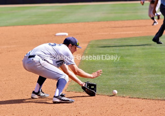 Taylor Sparks fields a grounder.