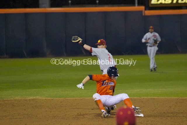 Adam Landecker gets the force out of Austin Diemer.