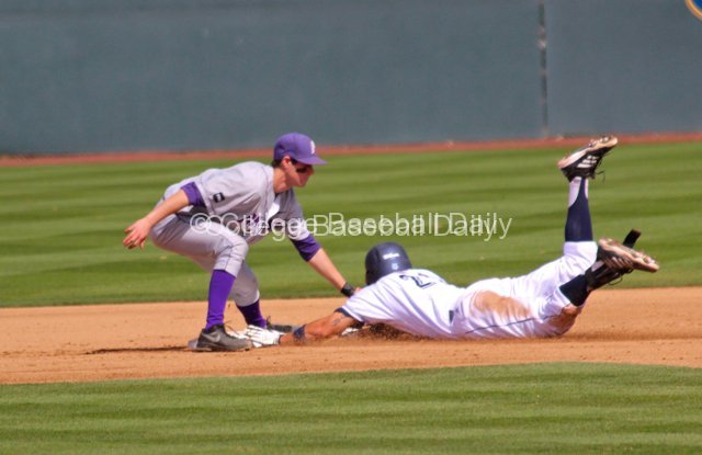 Michael Lucarelli tags out Dominique Taylor.