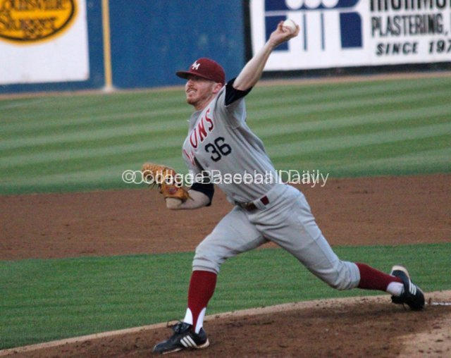 John Lally allowed three runs in five innings.