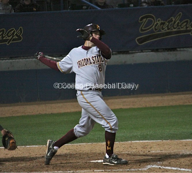 Kasey Coffman with a big swing.