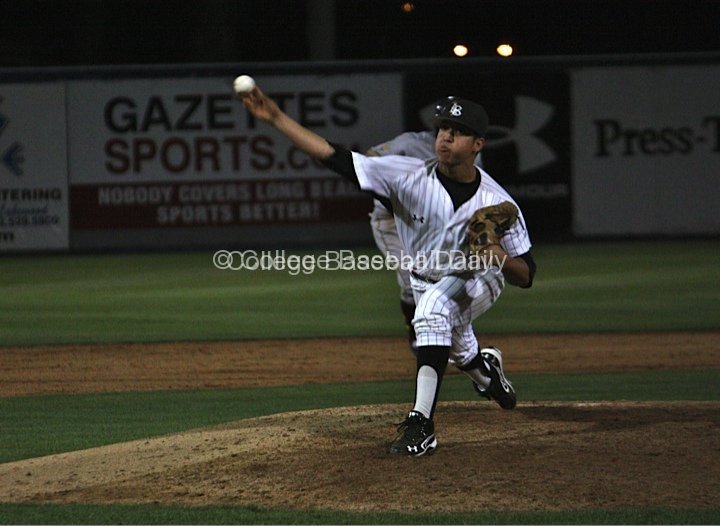 Eddie Magallon delivers a pitch.