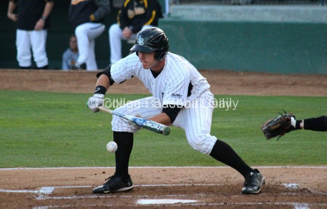Brennan Fulkerson lays down the bunt.