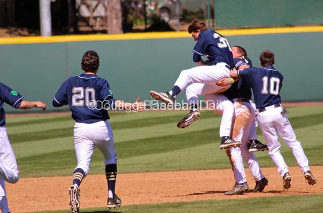 Notre Dame celebrates.