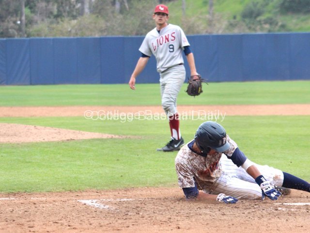 Ranny Lowe slides in with the game-winning run.