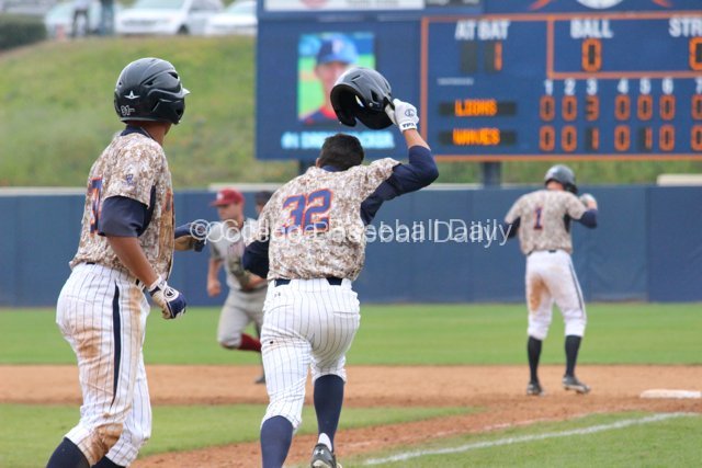 The Pepperdine celebration begins.
