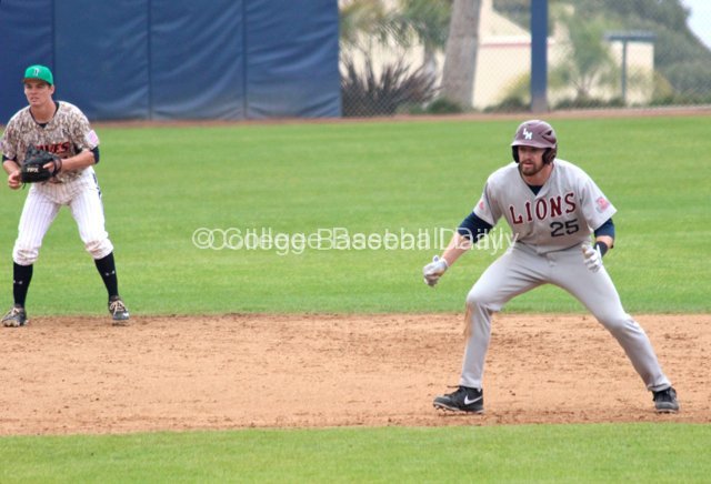 Matt Lowenstein leads off second.