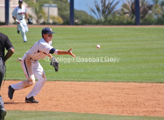 Zach Vincej starts a double play.
