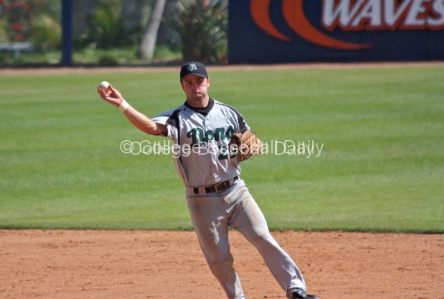 Jason Mahood makes a play on a slow roller.