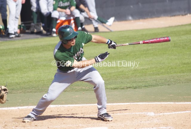 Mason Morioka grounds an outside pitch into RF on a hit-and-run.