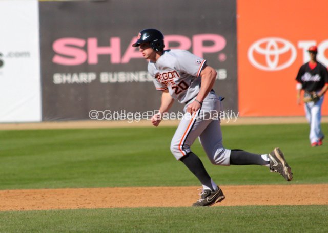 Zane Yanzick attempts to steal.