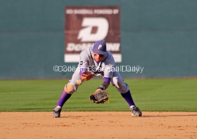Cody Lenahan fields a grounder.