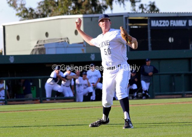 Phillip Ferragamo fields a bunt and throws to first.