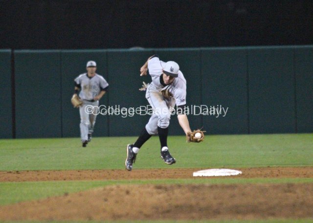 Michael Hill makes the play up the middle.