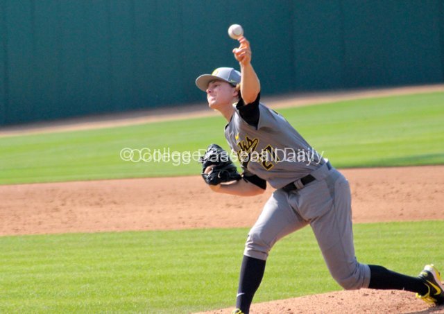 Tommy Thorpe pitches.