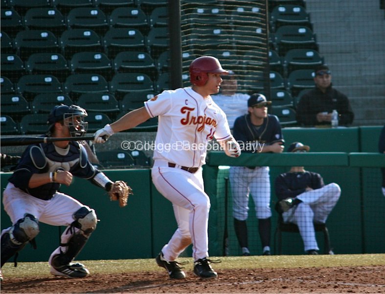Brandon Garcia reached base four times to lead the USC offensive attack.